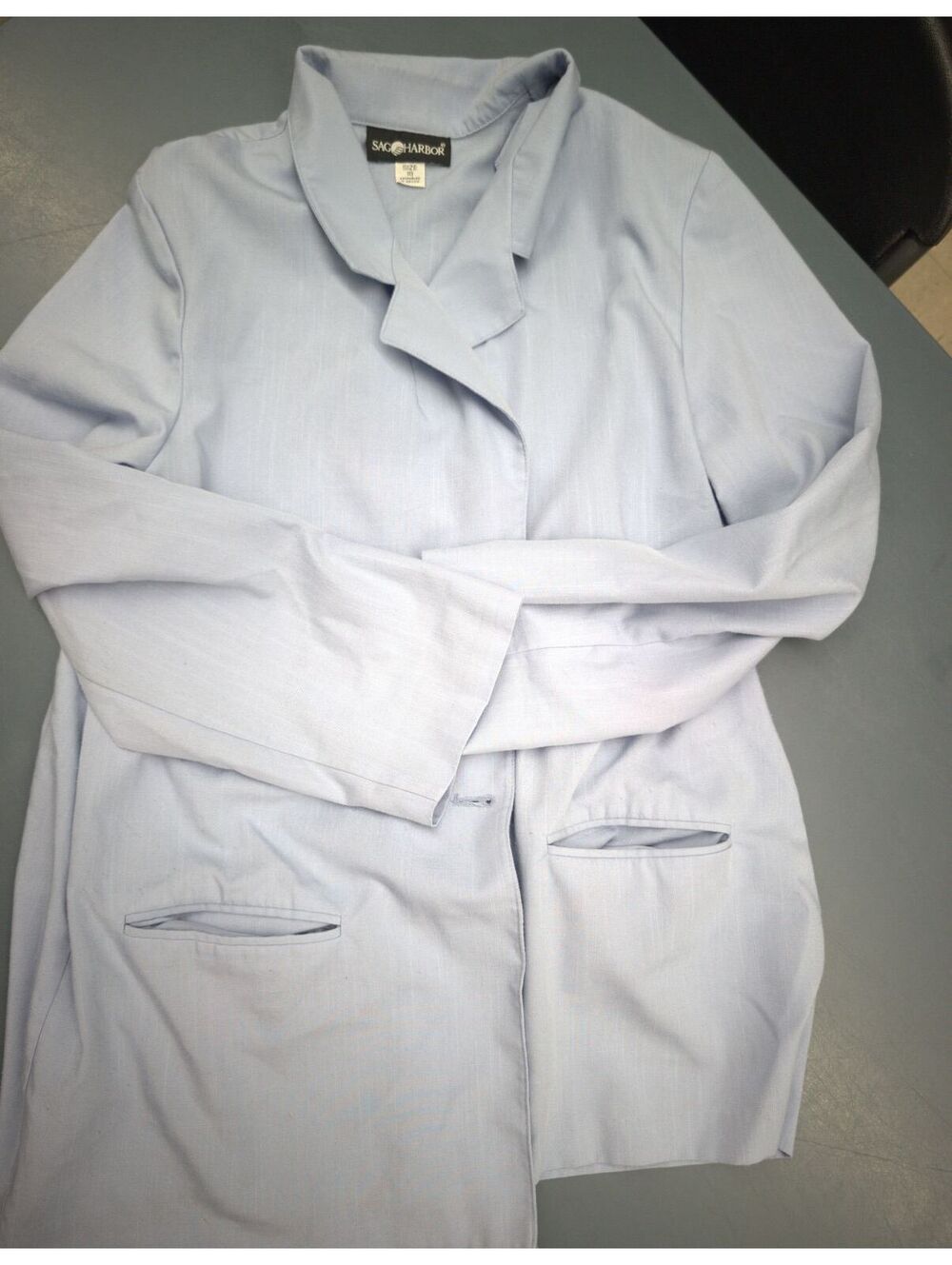 Sag Harbor Light Blue Women's Blazer Size 18